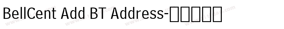 BellCent Add BT Address字体转换